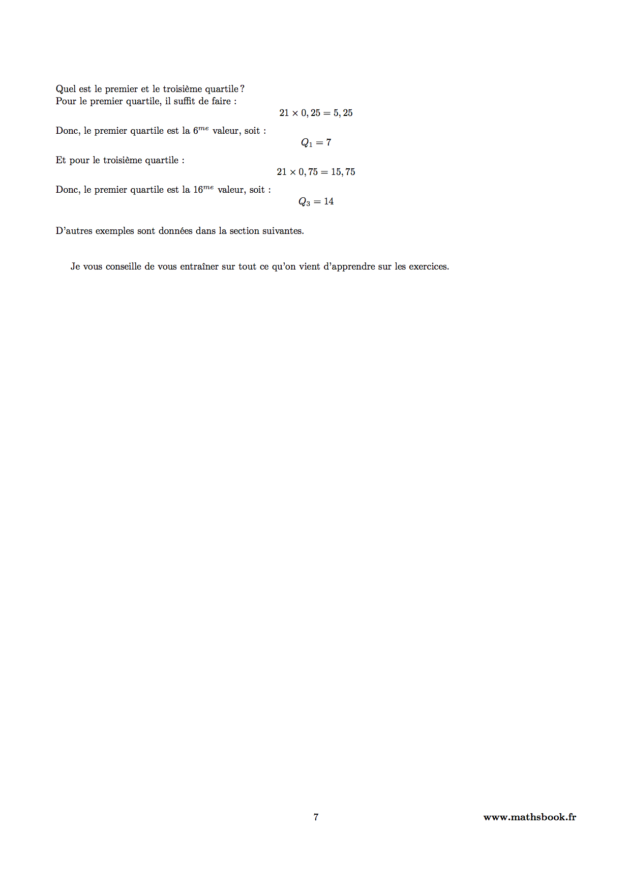 statistiques quartiles deciles