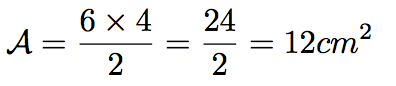 calcul de l'aire d'un triangle