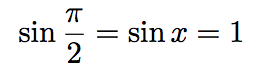 valeur sinus